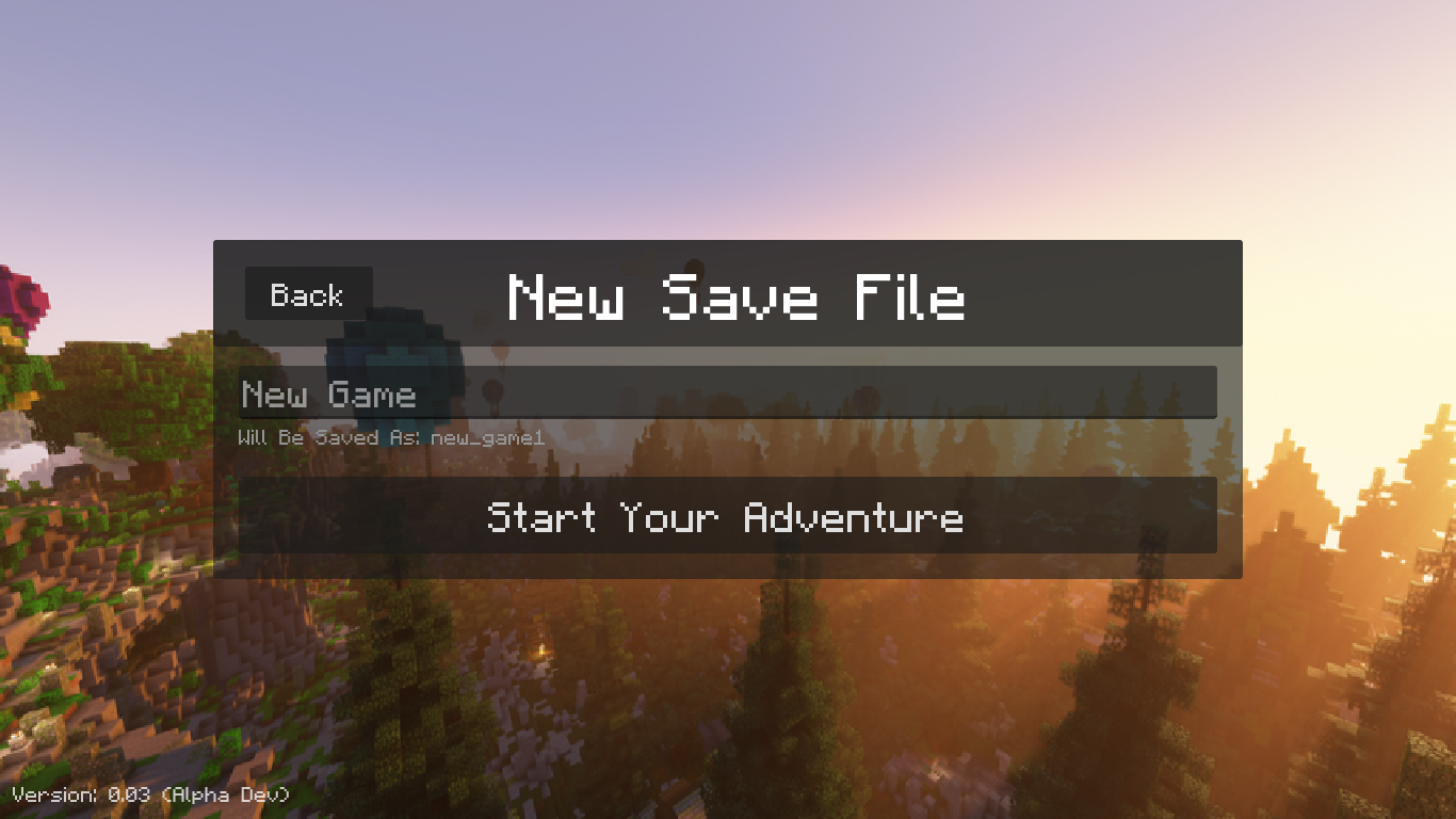 New Save File Menu Image